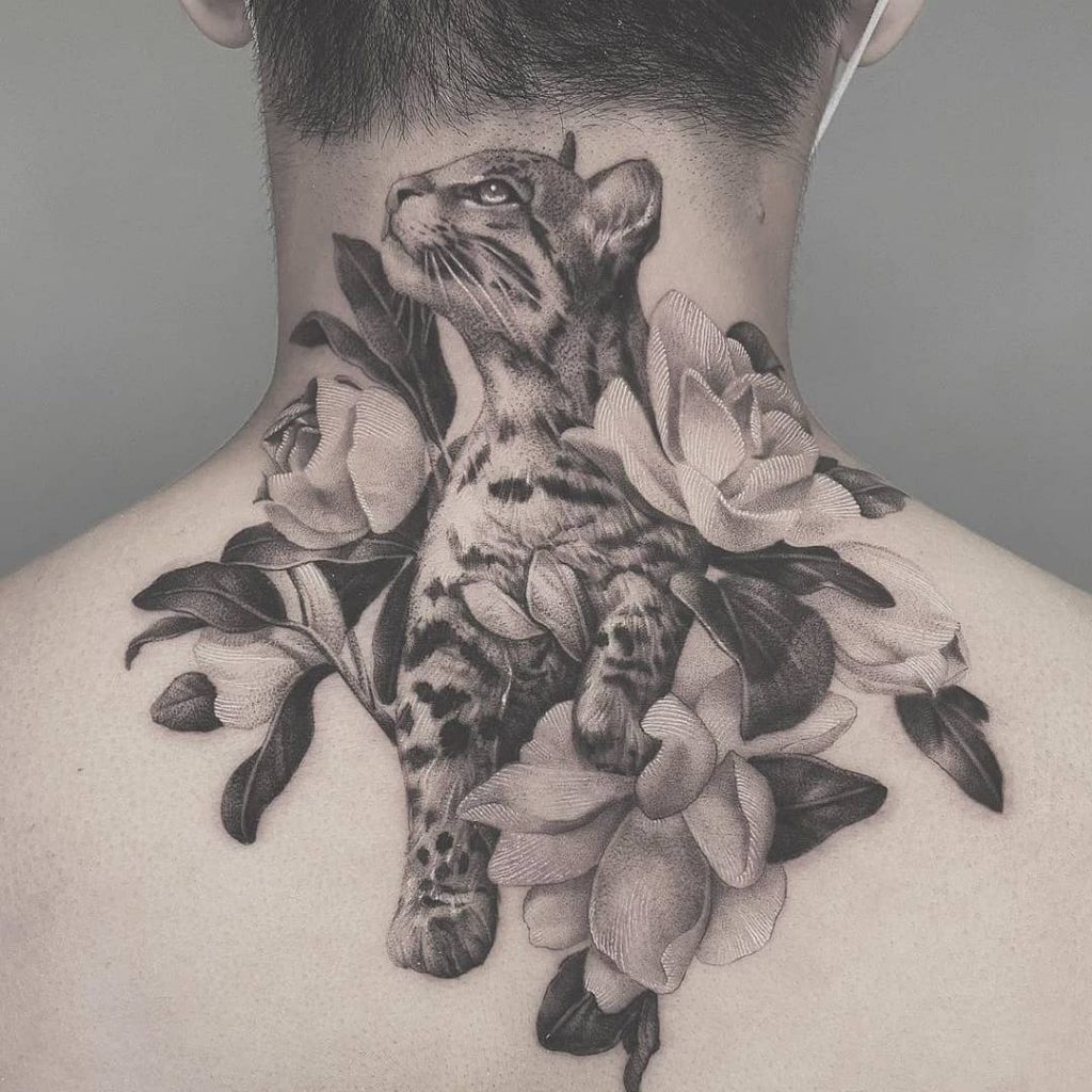 back of neck tattoos
