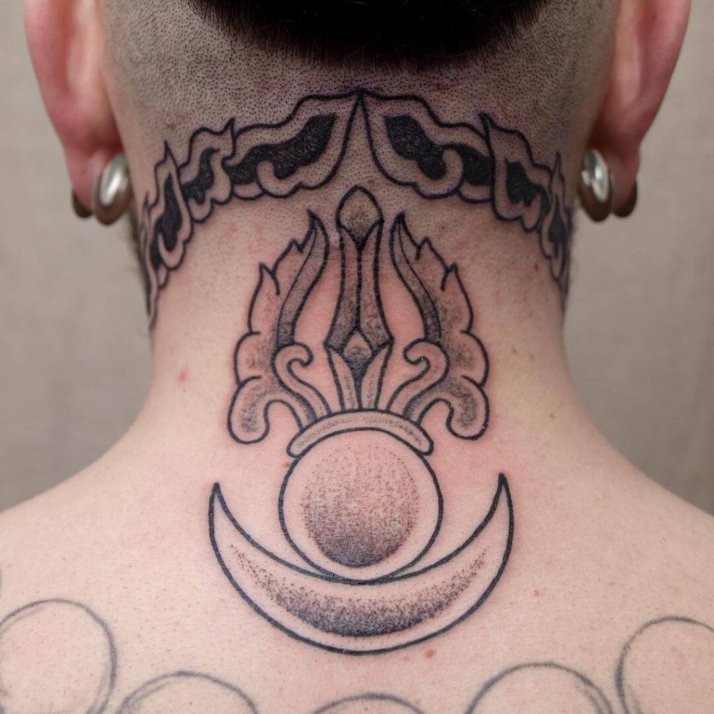 back of neck tattoos