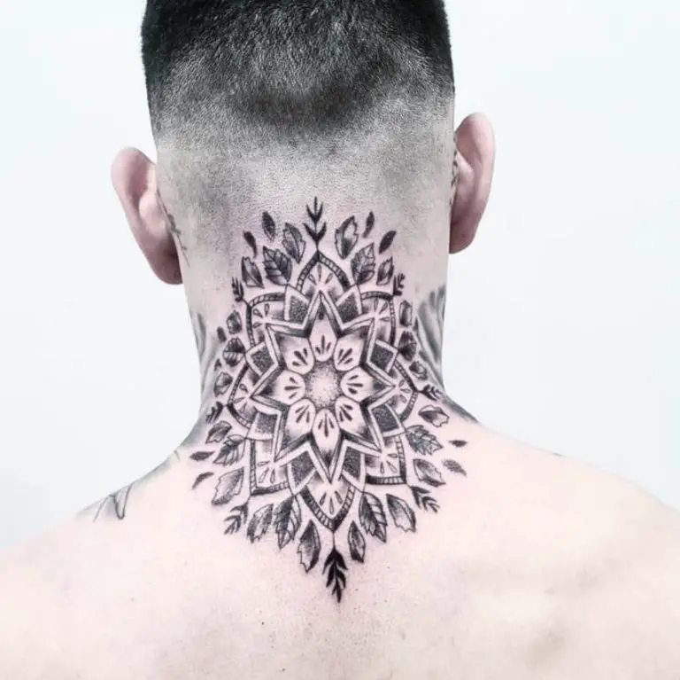 40 Insane Back of Neck Tattoos For Men To Try Now(2024)