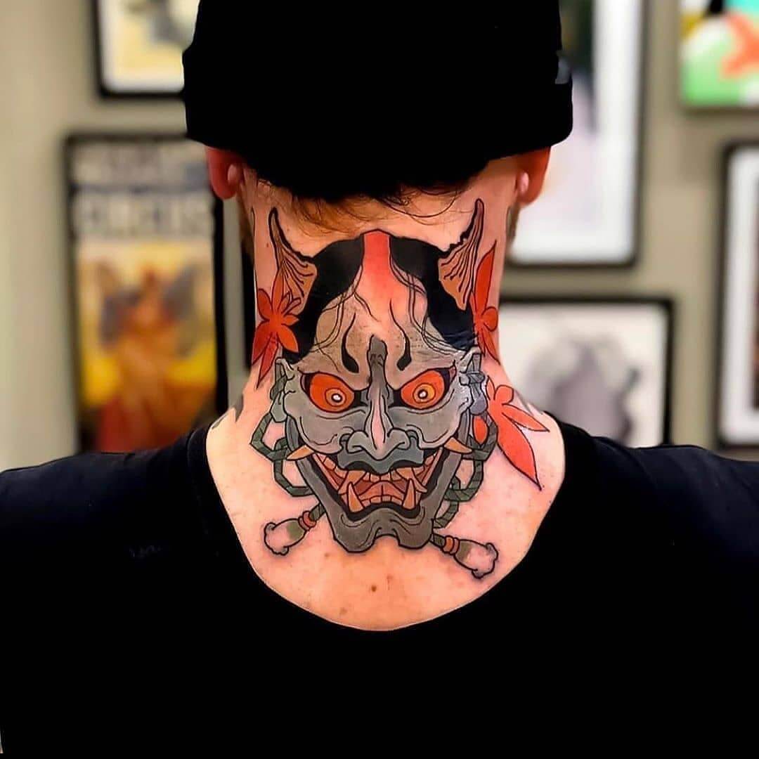 40 Insane Back of Neck Tattoos For Men To Try Now(2021)