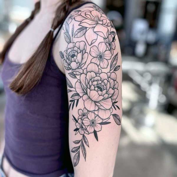 Ideas Flower Tattoo Sleeve  Tattoofanblog