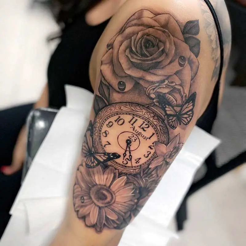 Clock Tattoo Meanings  CUSTOM TATTOO DESIGN