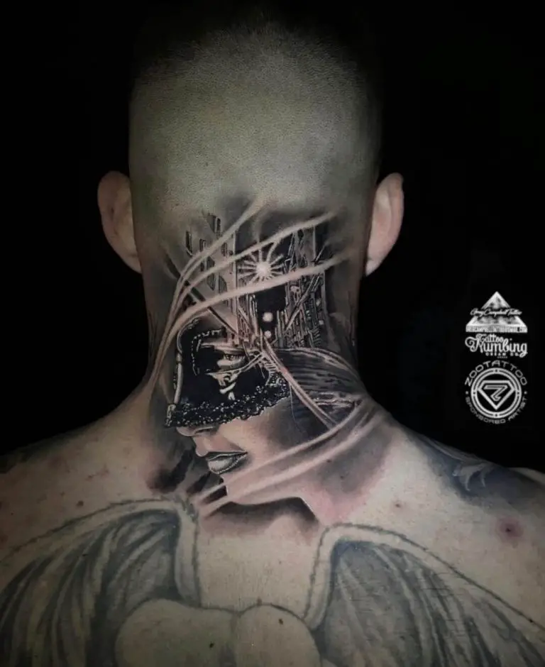 40 Insane Back of Neck Tattoos For Men To Try Now 2022 