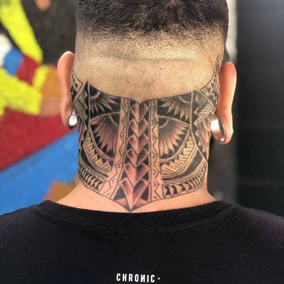 40 Insane Back Of Neck Tattoos For Men To Try Now2021