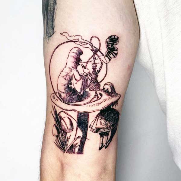15 Memorable Alice In Wonderland Tattoo Ideas