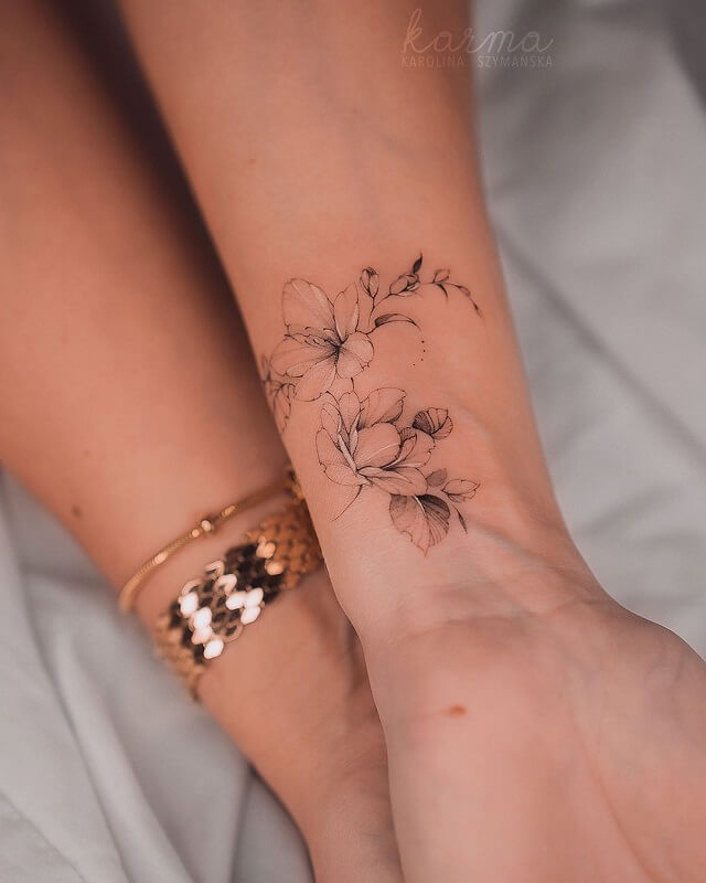 feminine wrist tattoos