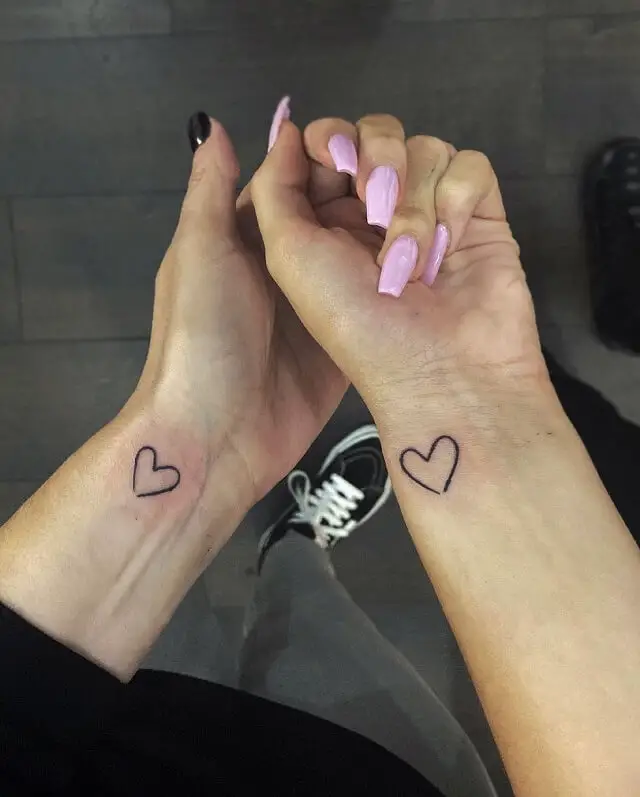 heart wrist tattoos
