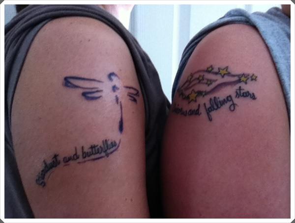 mother and son matching tattoos
