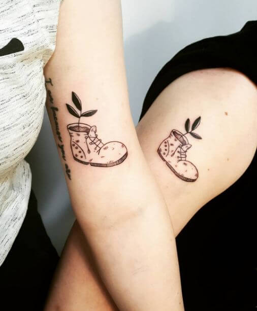 mother and son matching tattoo ideas