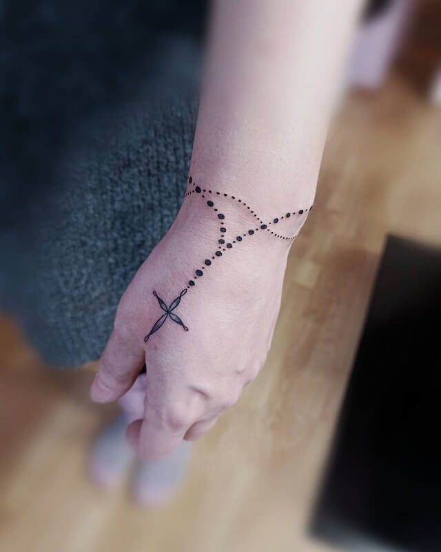 56 Modish Rosary Tattoos On Wrist  Tattoo Designs  TattoosBagcom