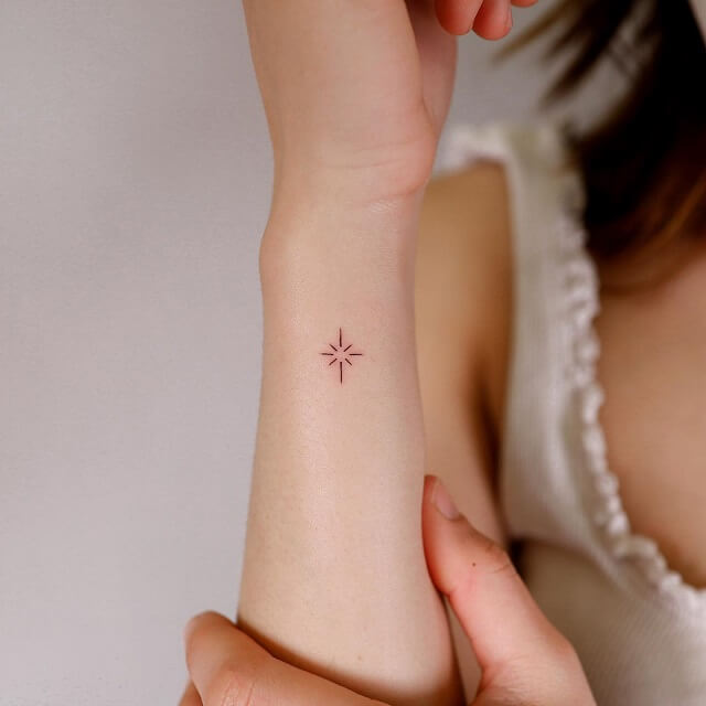 star wrist tattoos