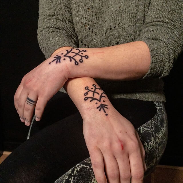 tribal wrist tattoos