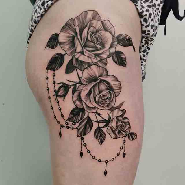 Rose with Decoration by Héctor Concepción TattooNOW