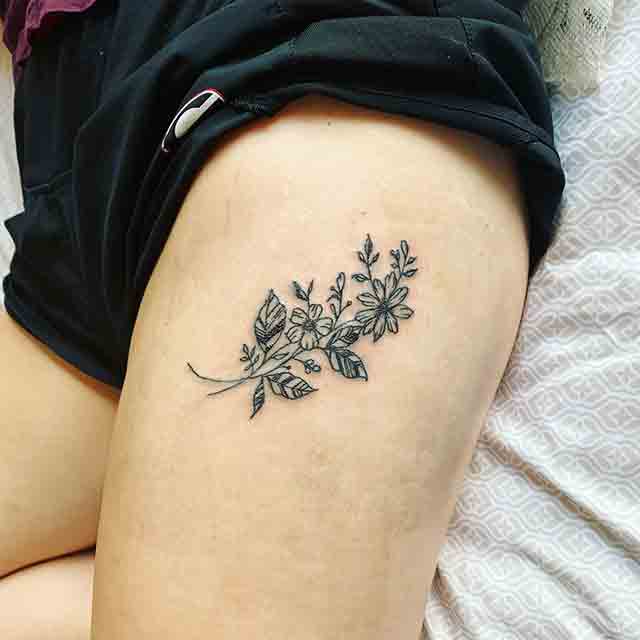 Top 100 Unique Thigh Tattoo For Women  Wittyduck