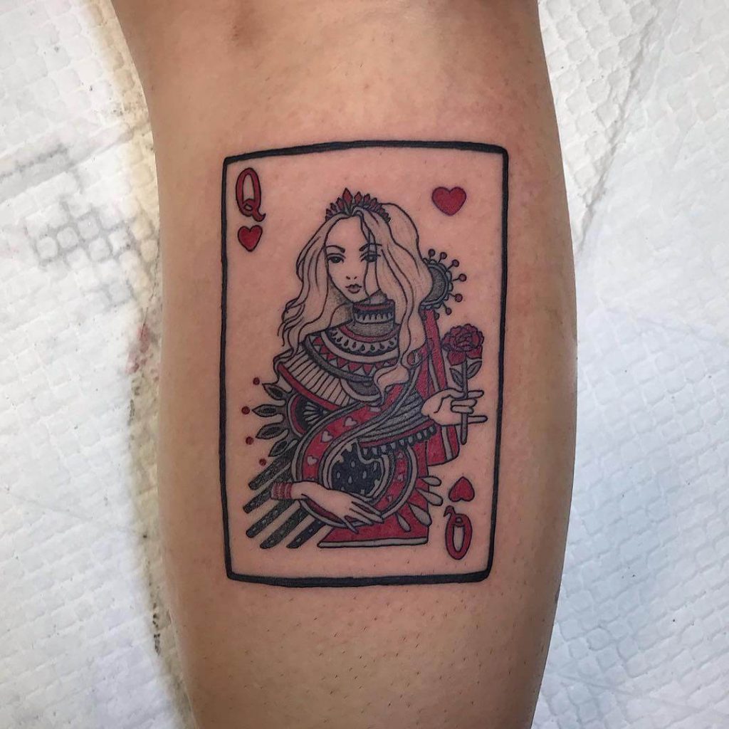 king and queen of hearts tattoo