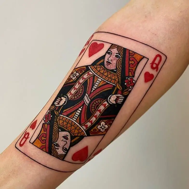 queen of hearts tattoos