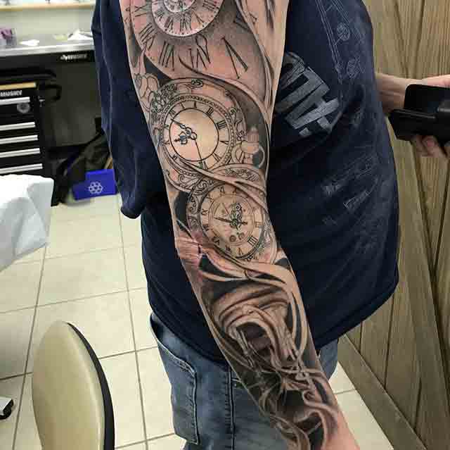 Clock-Sleeve-Tattoos-For-Men-(2)