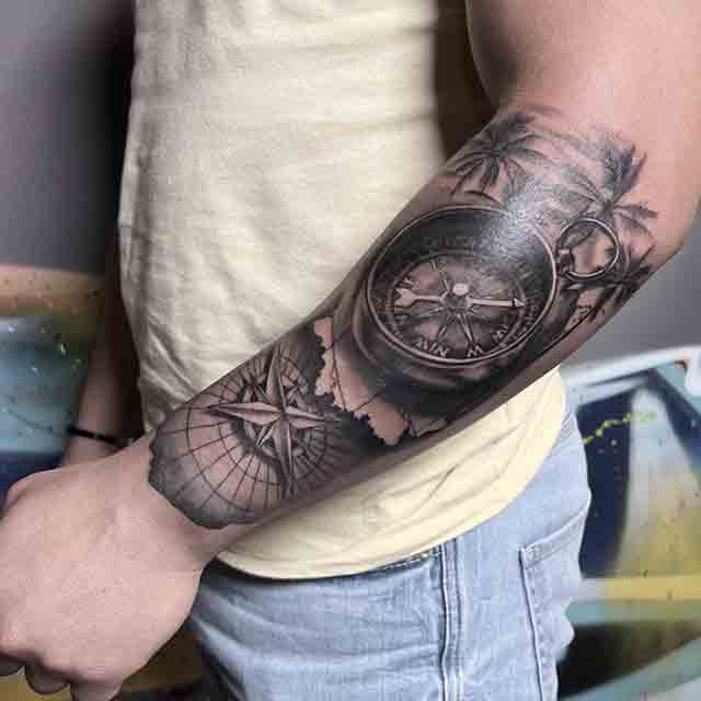 Compass-Sleeve-Tattoos-For-Men-(3)