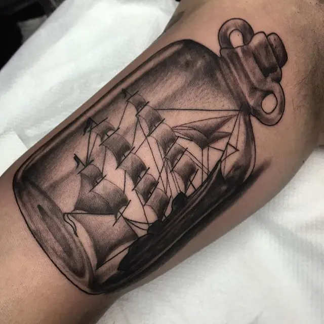 inner bicep tattoo