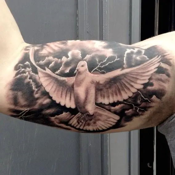 inner bicep tattoo