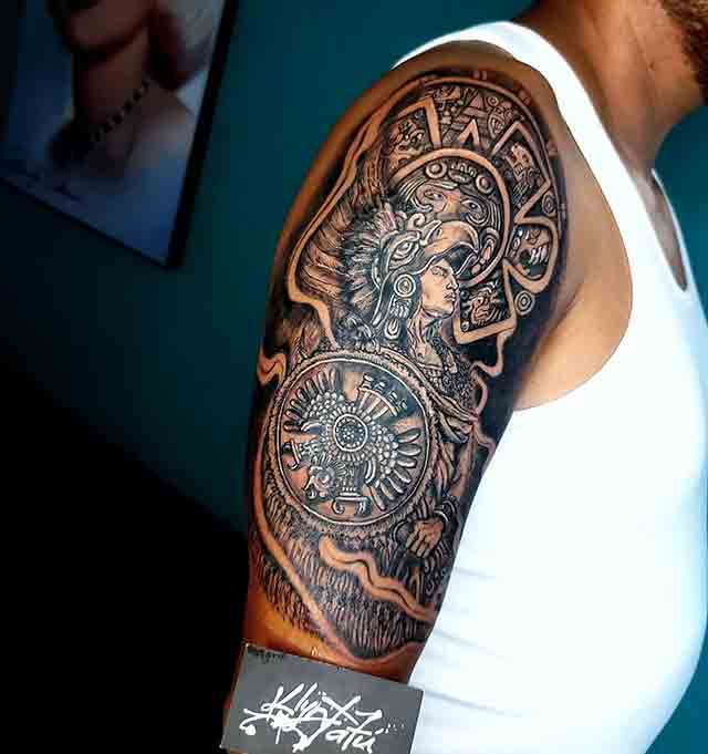 Aztec-Half-Sleeve-Tattoos-For-Men-(2)