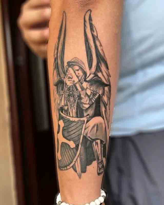 half sleeve tattoo designs for men angel