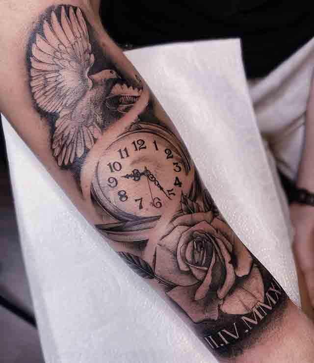 forearm half sleeve tattoo for men