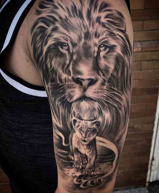 Lion-Half-Sleeve-Tattoos-For-Men-(2)