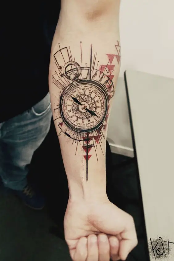 Compass tattoo designs  Compass tattoo time lapse  Clock and compass  tattoo designs  Arrow Tattoo  YouTube