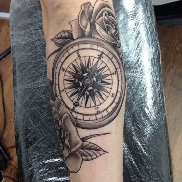 Top 20 Trending Compass Tattoos To Try In 2024 Tattoos Design Idea   Compass Tattoos 6 768x768 