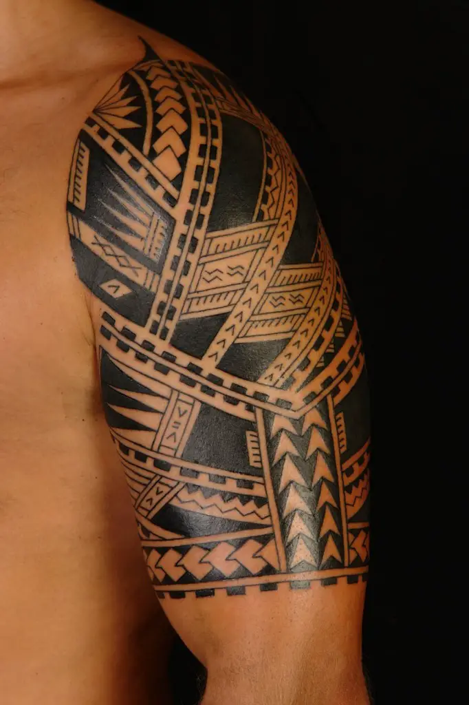 arm tattoos for men half sleeves tribal