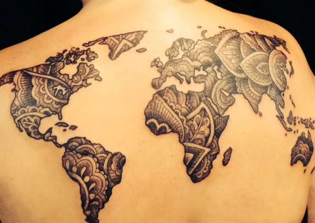 off the map tattoo for girl