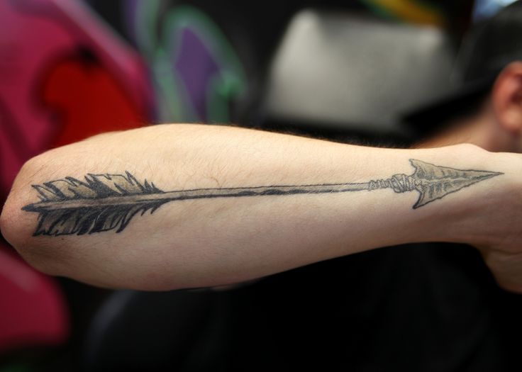 Meaningful Arrow Tattoo idea for girl