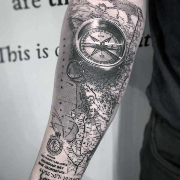 25 Fascinating Off The Map Tattoos That Are Hard To Resist