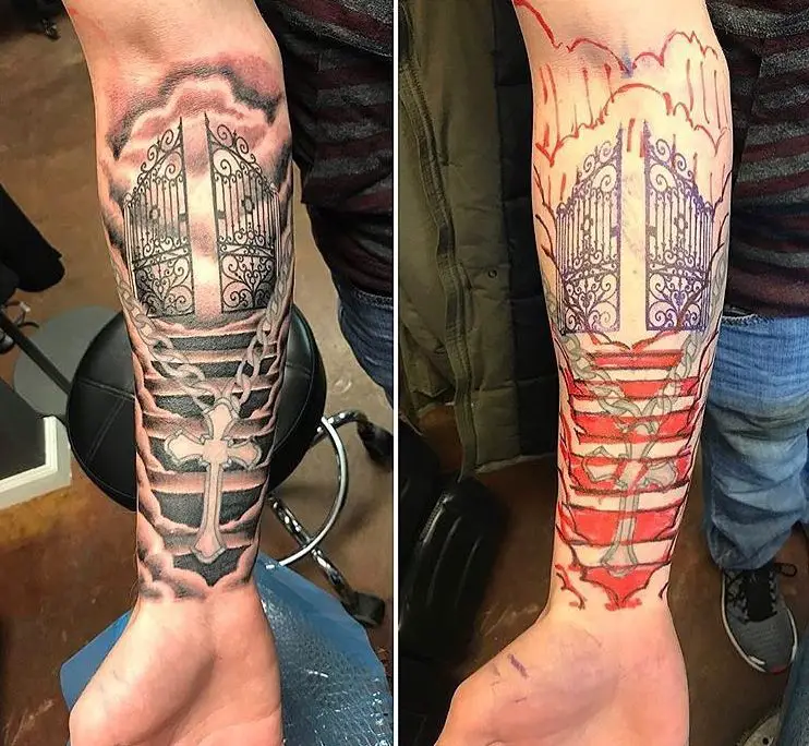 heaven stairs tattoo