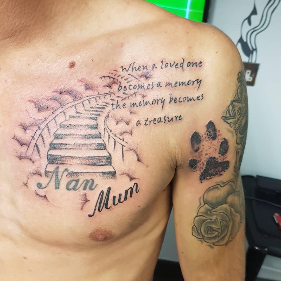 Stairway to Heaven Tattoo by Capone TattooNOW