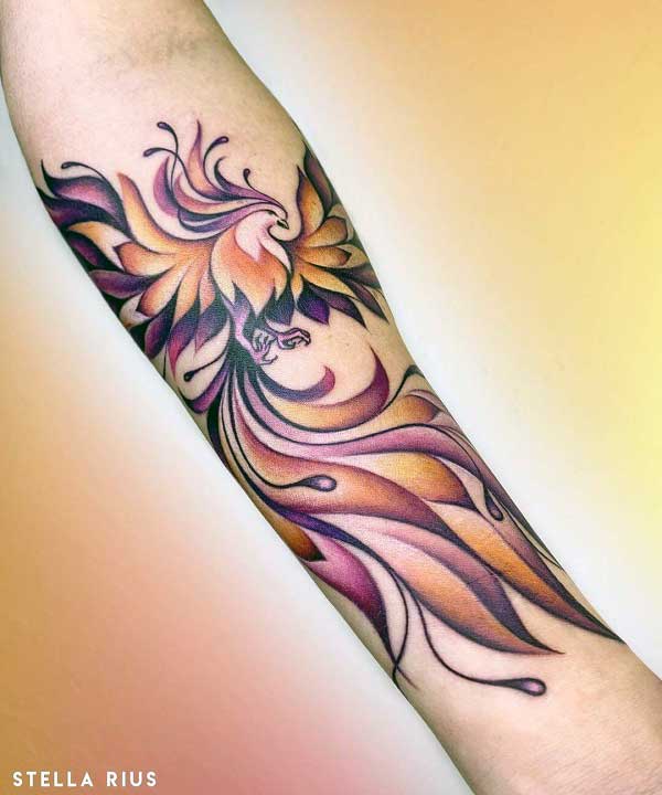 Tattoo Phoenix Oberarm  Forearm tattoo women Phoenix tattoo feminine  Tattoos