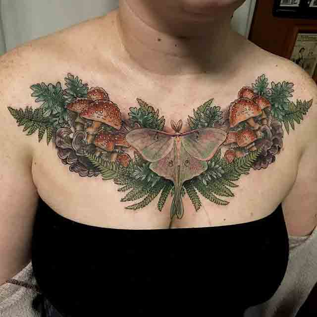 Luna Moth tattoos