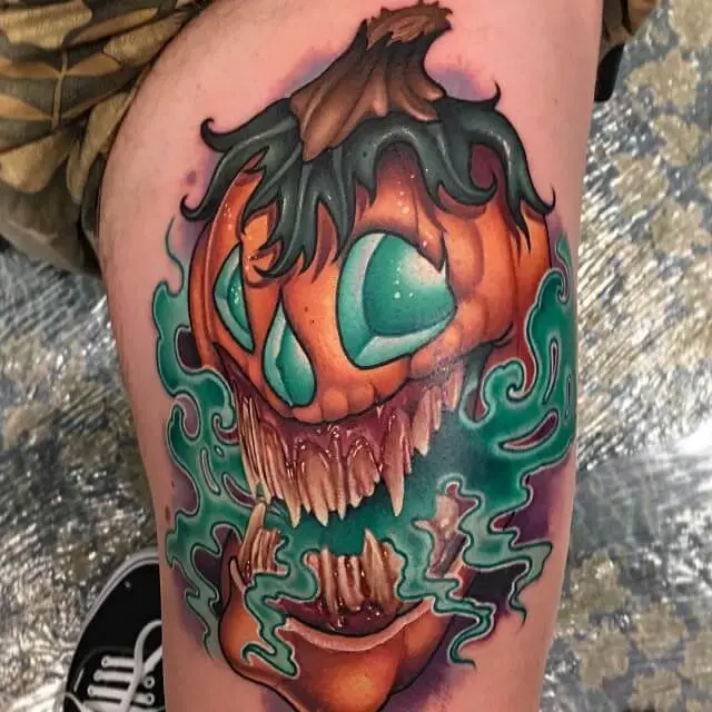 Halloween Ghost Tattoo 