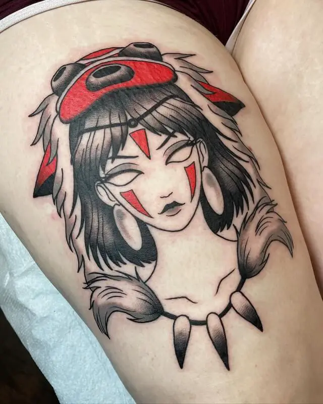 Top 53 Best Princess Mononoke Tattoo Ideas  2021 Inspiration Guide  Princess  mononoke tattoo Tattoos Princess tattoo