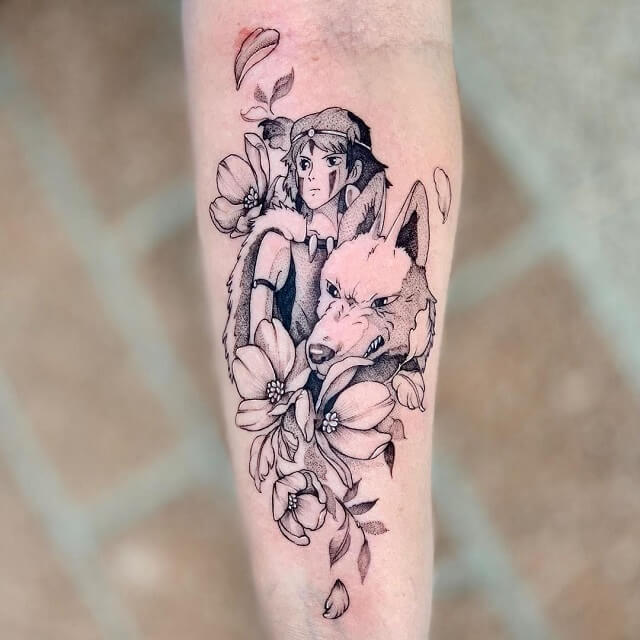 My new Princess Mononoke Kodama done by  INKPEDIA