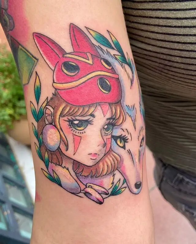 235 Captivating Princess Mononoke Tattoos Designs and Ideas   TattoosBoyGirl