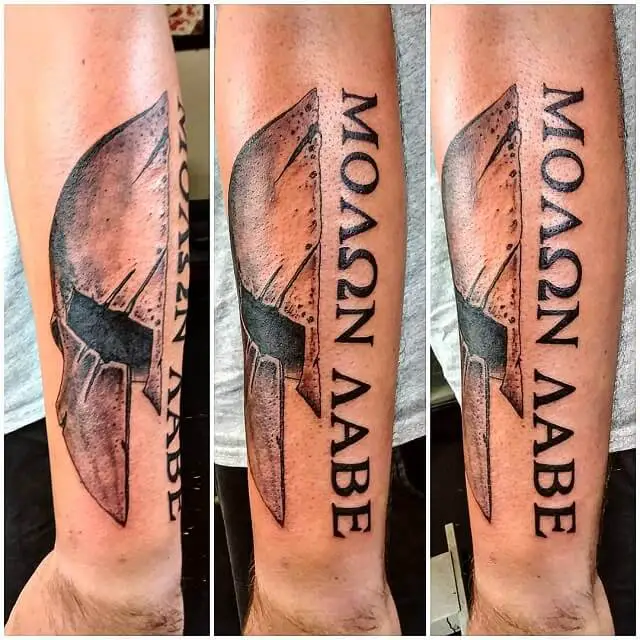 Tattoo and molon labe 