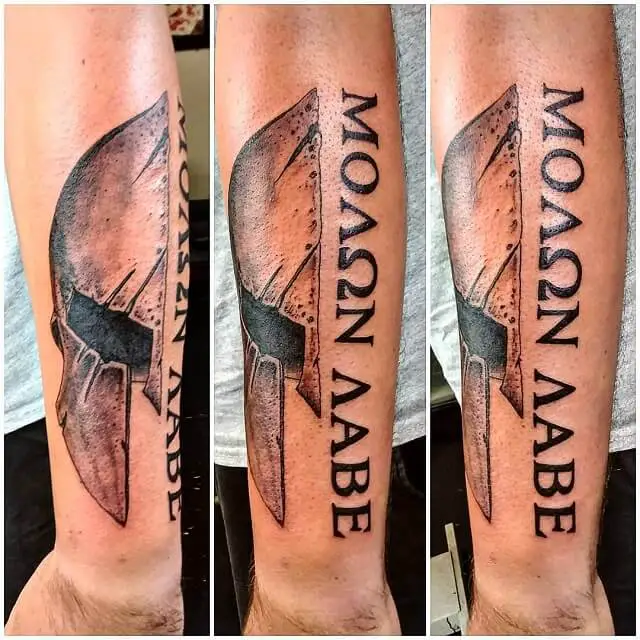 MOLON LABE Spartan Helmet  rtattoo