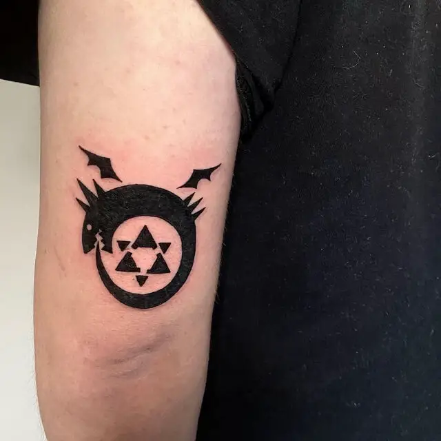 Full Metal Alchemist symbol by Marc Durrant TattooNOW