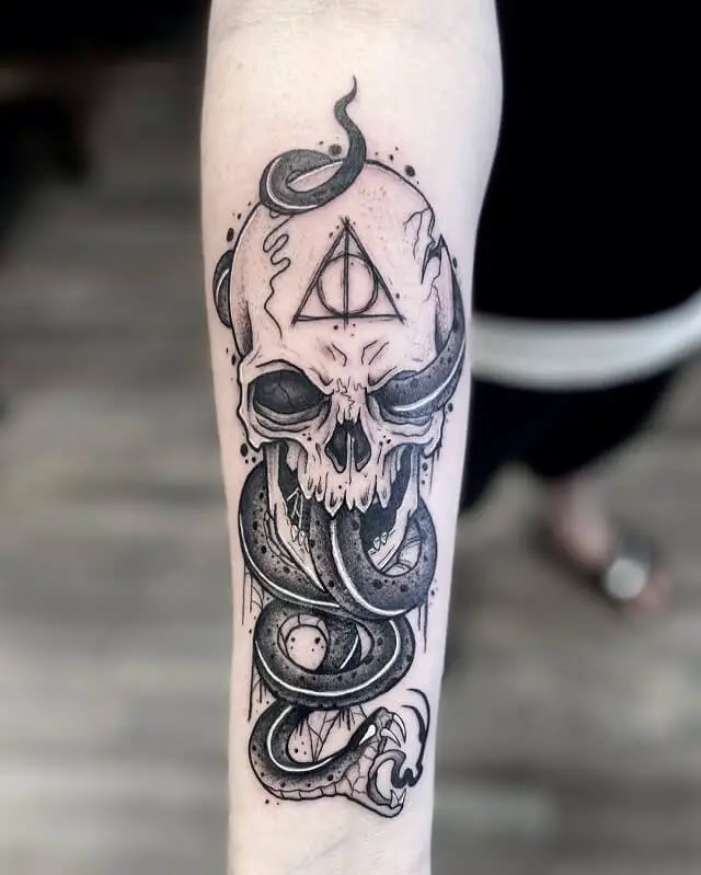 80 Dark Mark Tattoos Anyone Who's Obsessed With Harry Porter! –