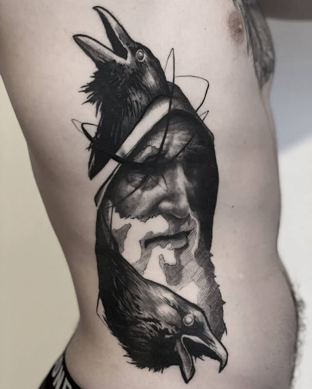 Odin eye tattoo knot