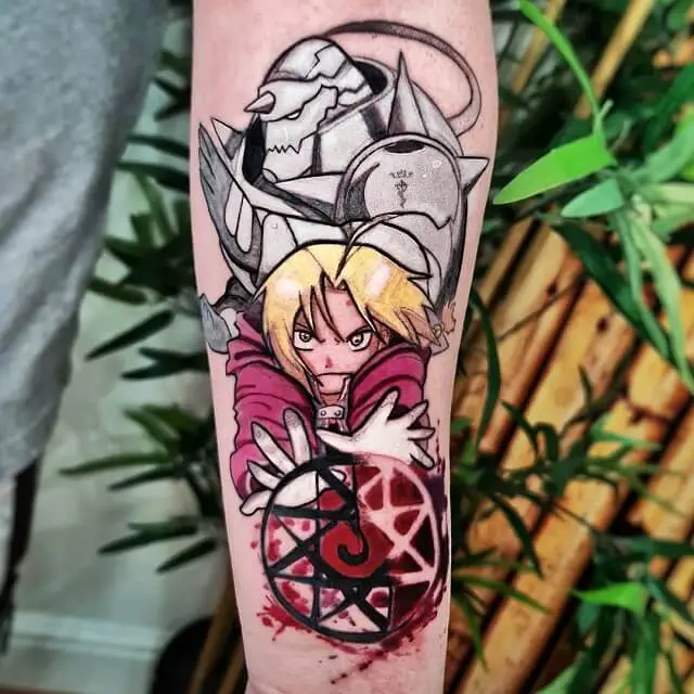 Edward Elric done by chrishousetattoo on insta  rAnimetattoos