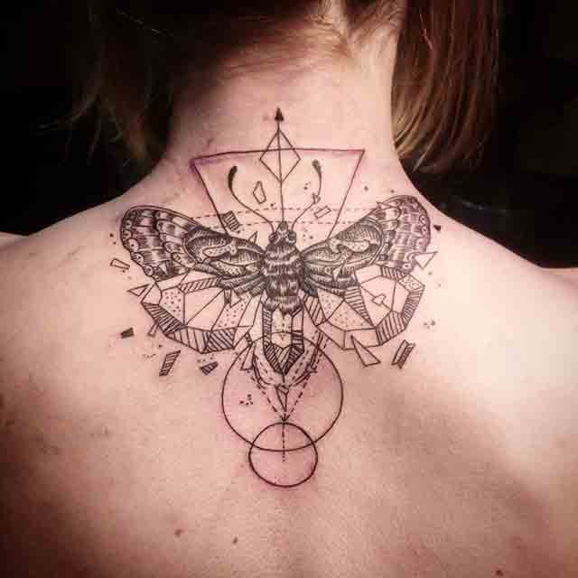 geometric-moth-tattoo 