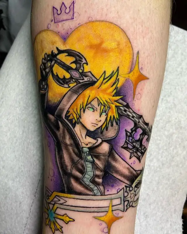 keyblade crown tattoo